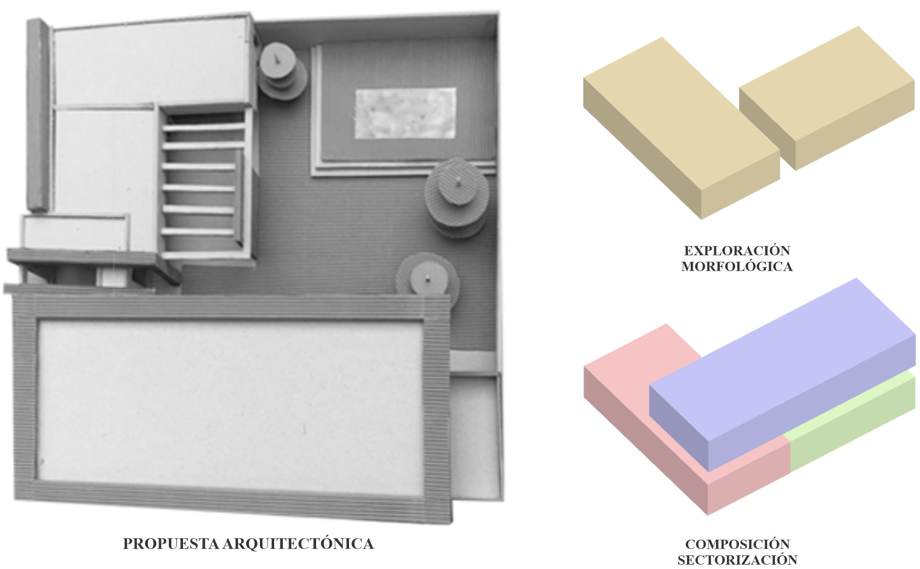 Proyecto de estudiante. Vivienda en tipología en L