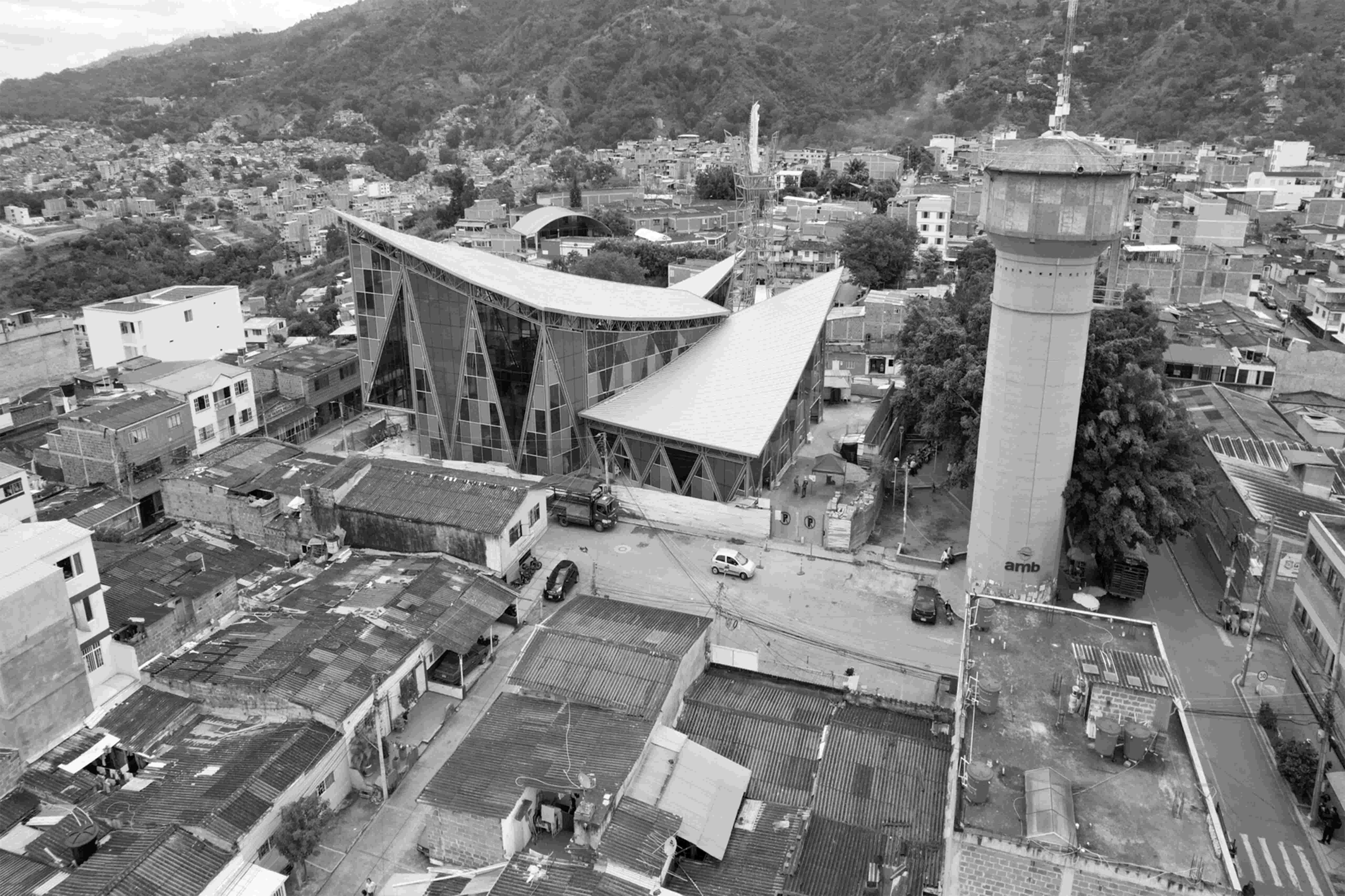Vista aérea sector de la Cumbre, Floridablanca, Santander