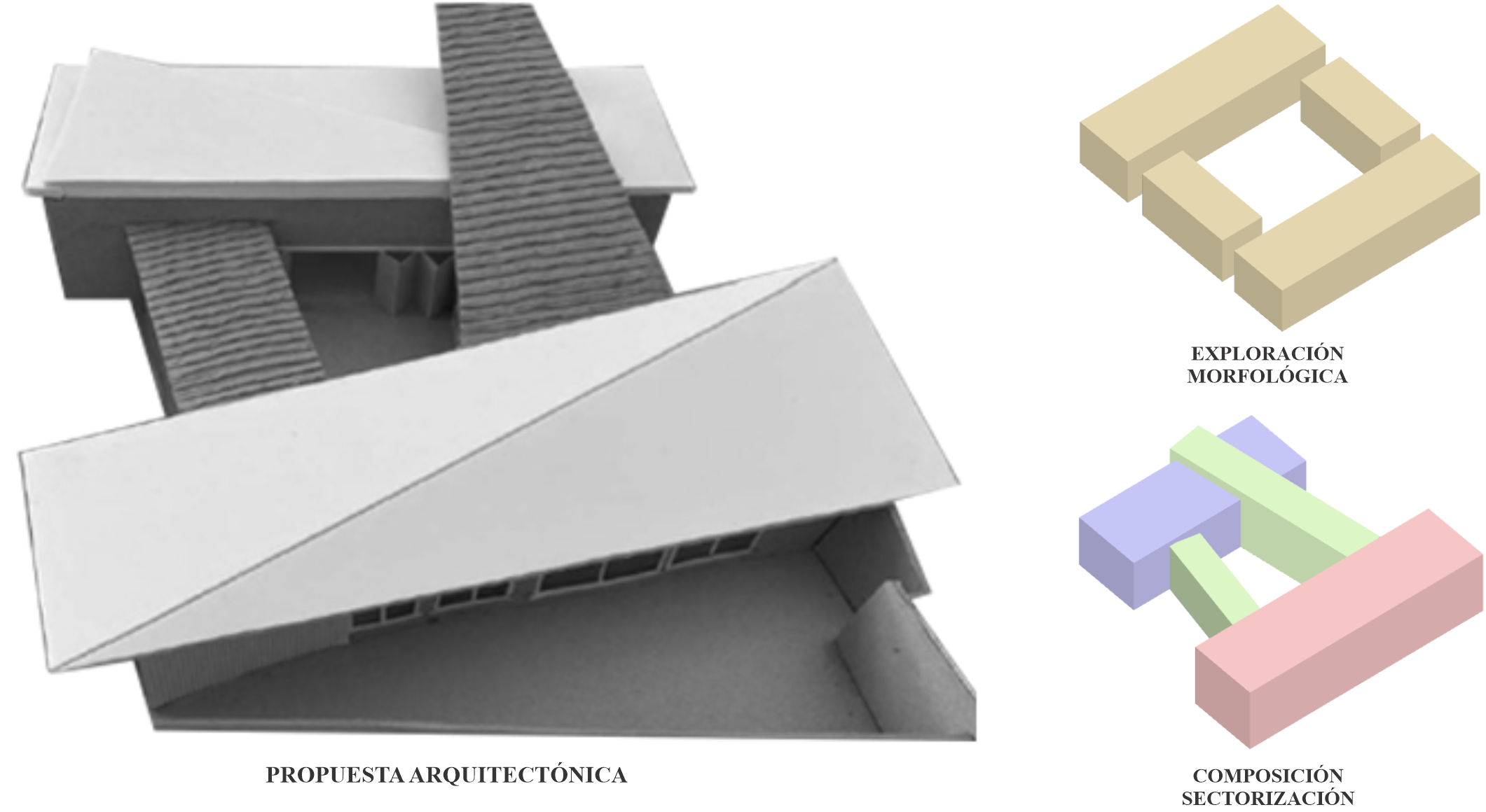 Proyecto de estudiante. Vivienda en tipología de patio central