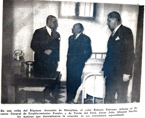 Pettinato y Altmann Smythe en la
Penitenciar&iacute;a Nacional.