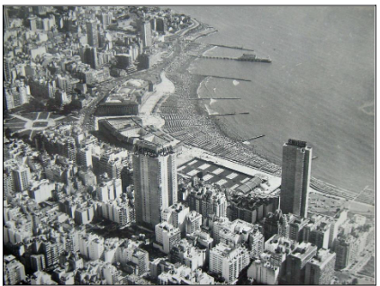  Mar del Plata, principios de la década de
1970 (vista aérea)