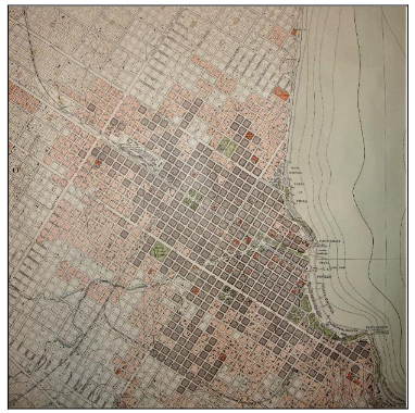 Plano Catastral
de Mar del Plata, Intendencia Jos&eacute; Camusso, a&ntilde;o 1936