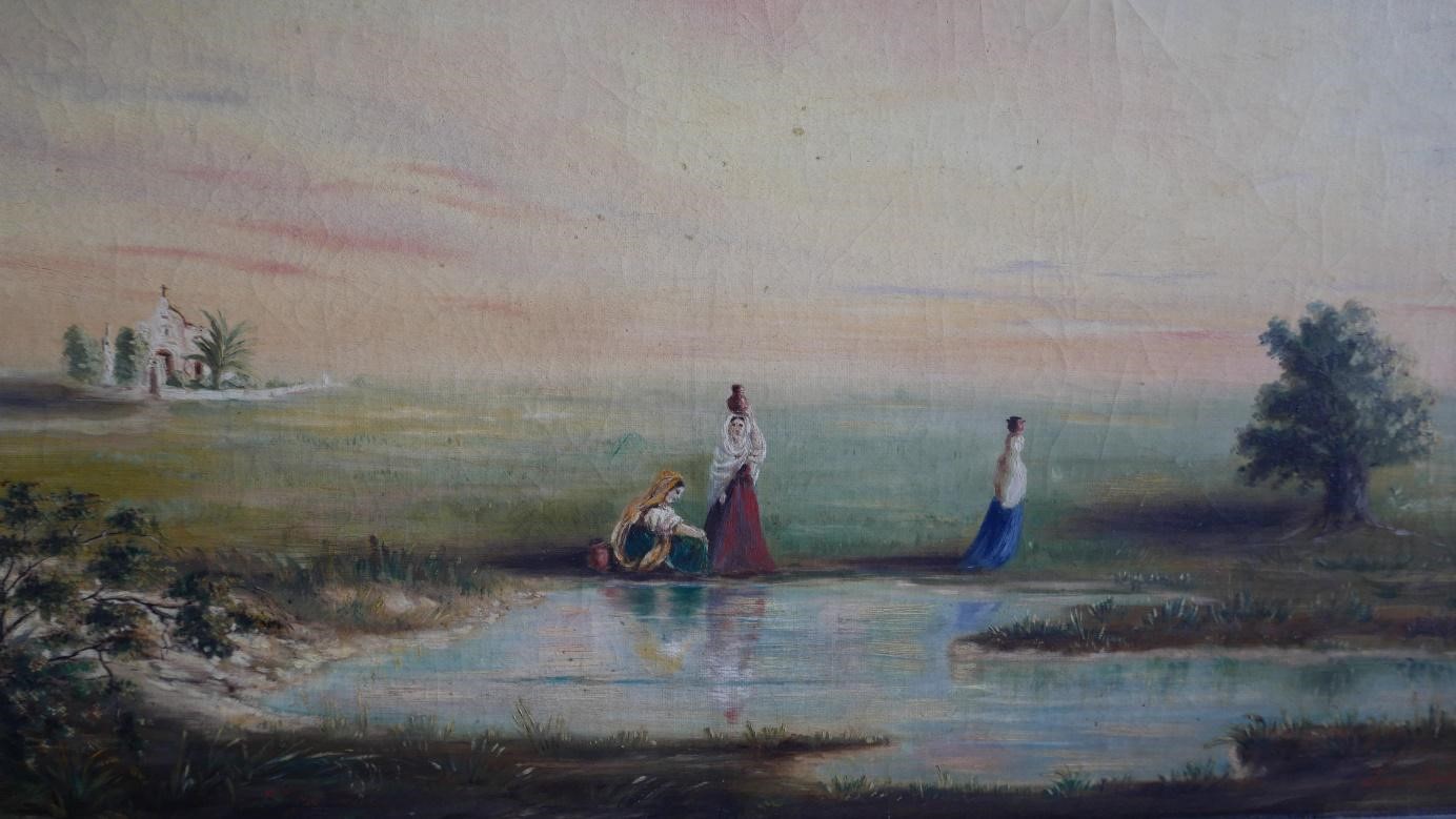 Paisaje
de Santa Fe. &Oacute;leo,