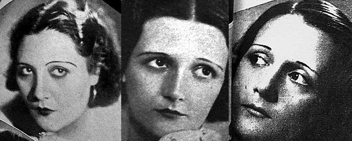 Hilda Rufino, «La Cuyanita» (izquierda) y Mencia
Lucero (centro y derecha)