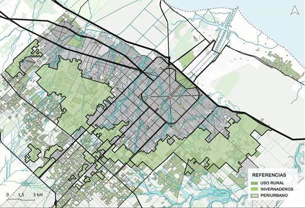 Delimitaci&oacute;n del periurbano platense
