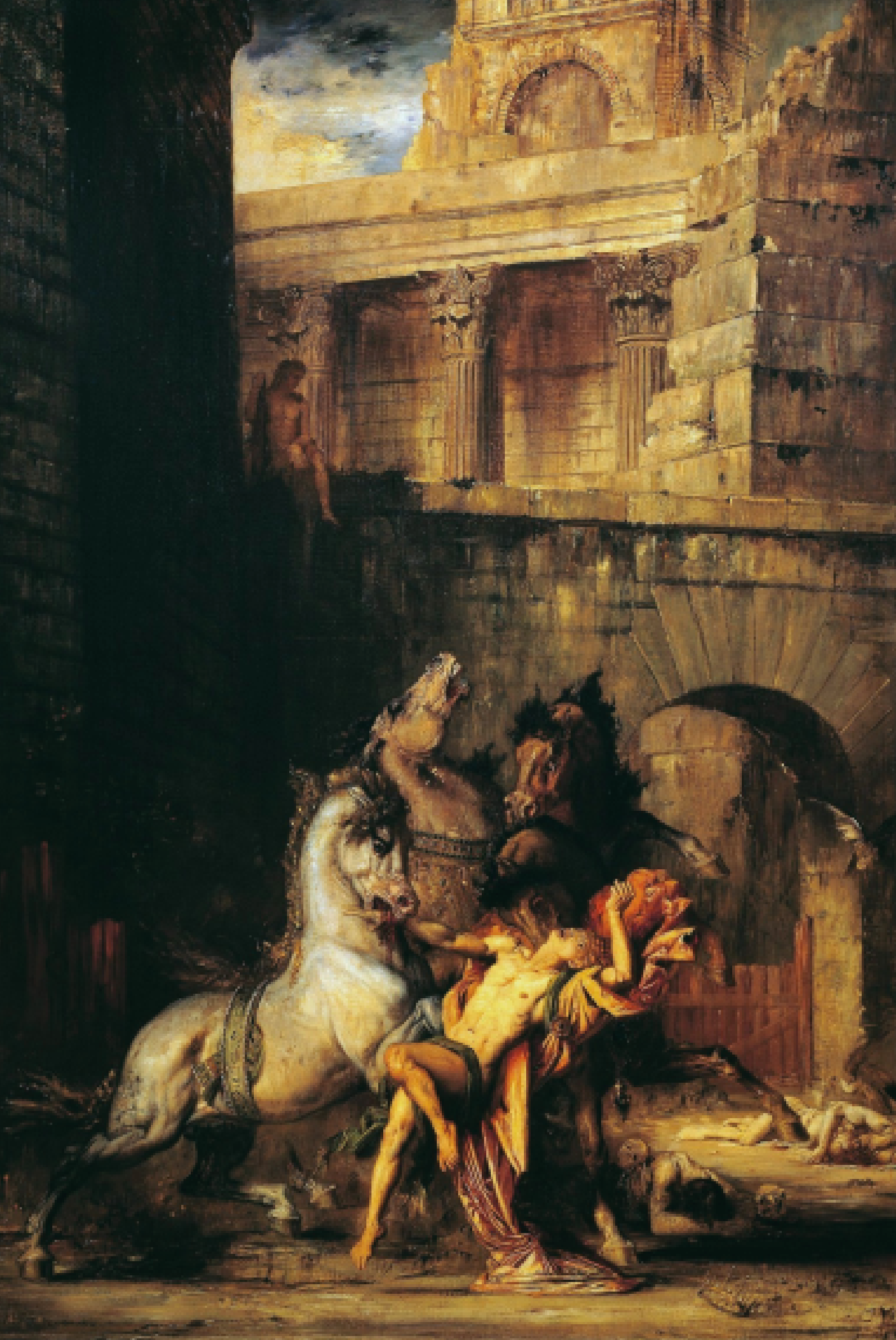 Diomedes
devorado por sus caballos/yeguas