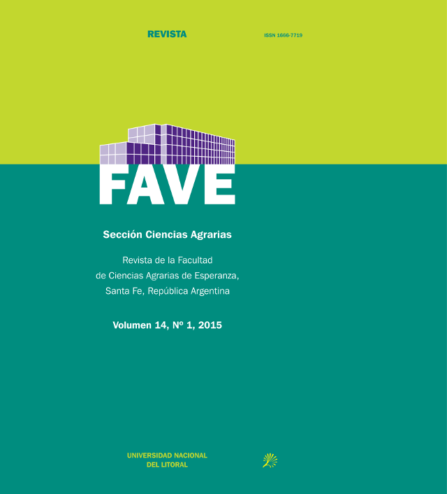 					Ver Vol. 14 Núm. 1 (2015): FAVE Sección Ciencias Agrarias
				