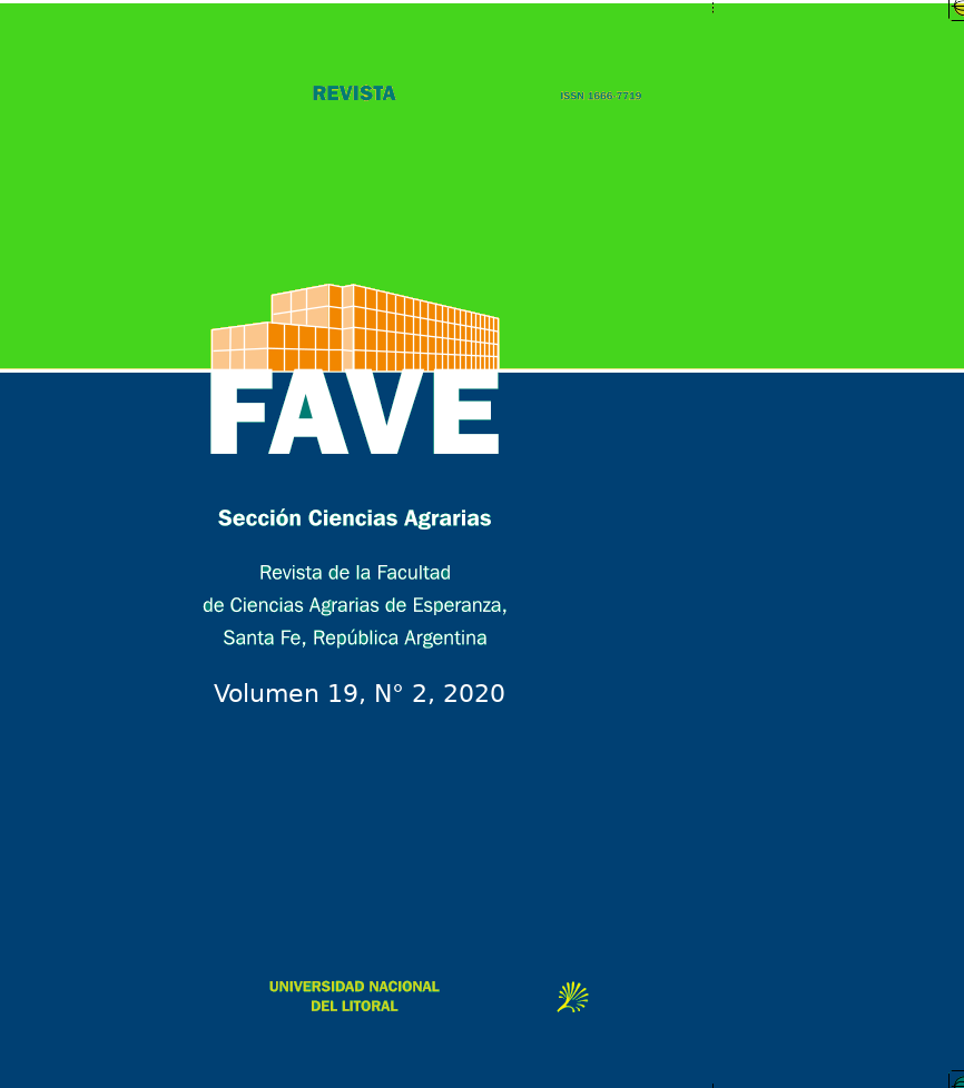 					View Vol. 19 No. 2 (2020): FAVE Sección Ciencias Agrarias
				
