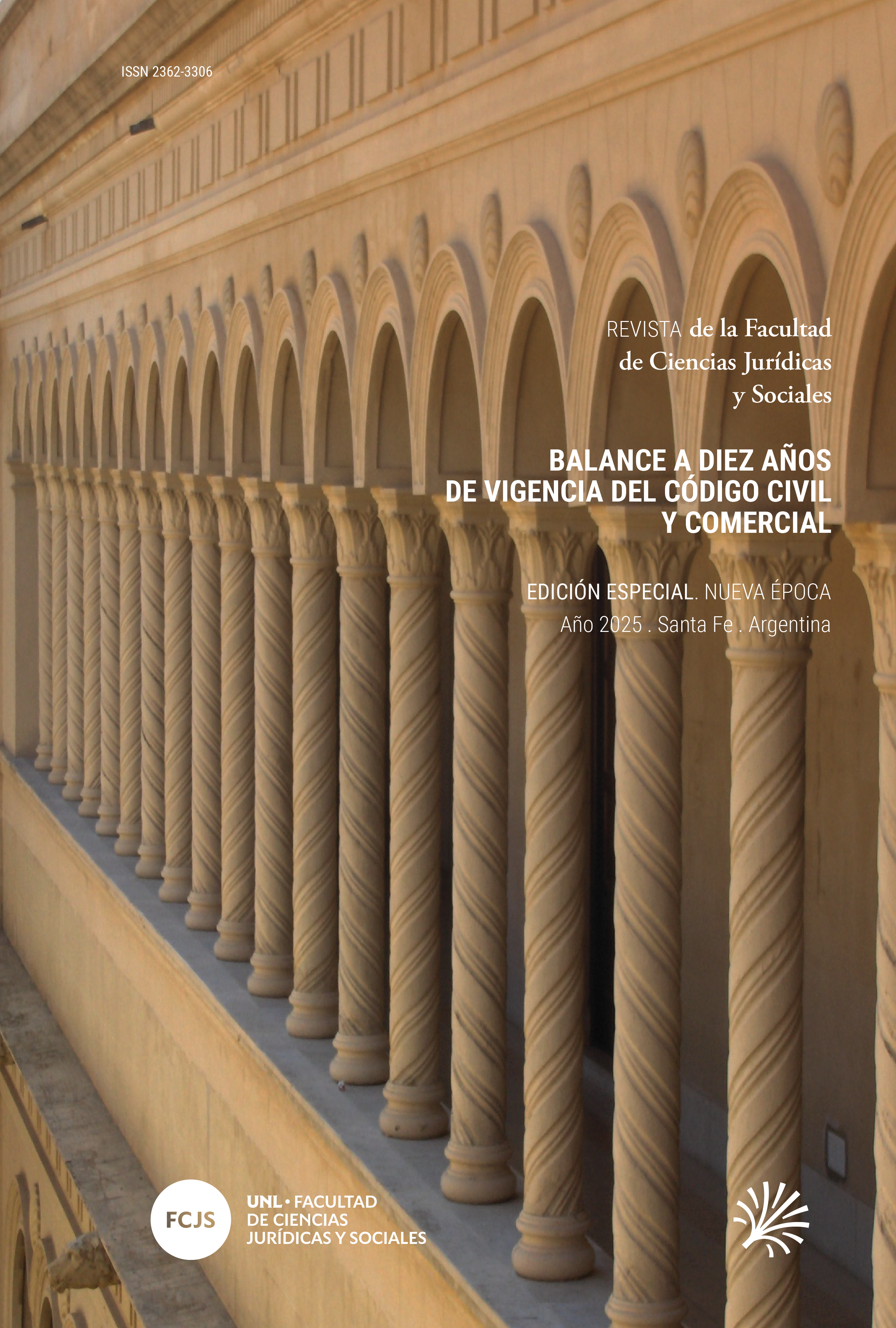 					Ver Núm. 14 (2025): Edición Especial: Balance a diez años de vigencia del Código Civil y Comercial
				