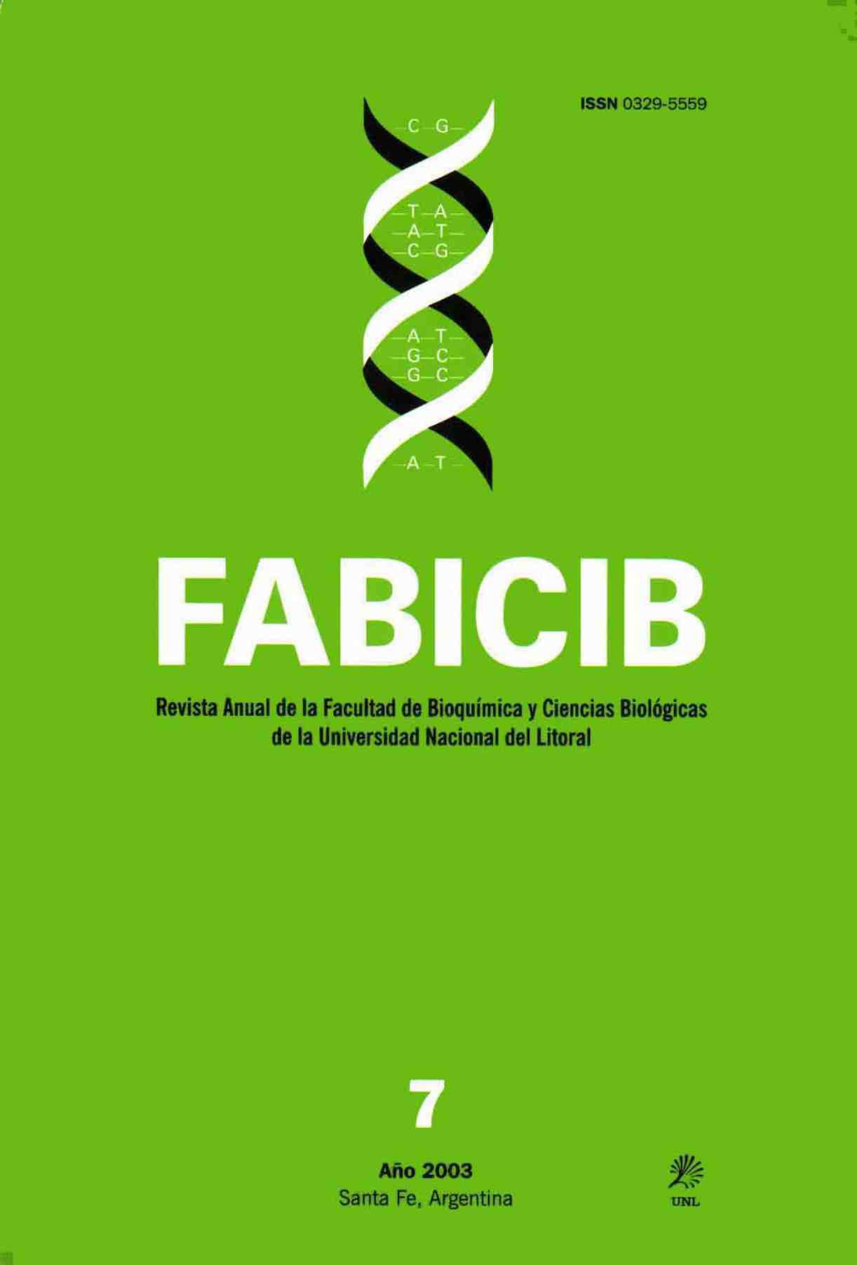					View Vol. 7 (2003): FABICIB
				
