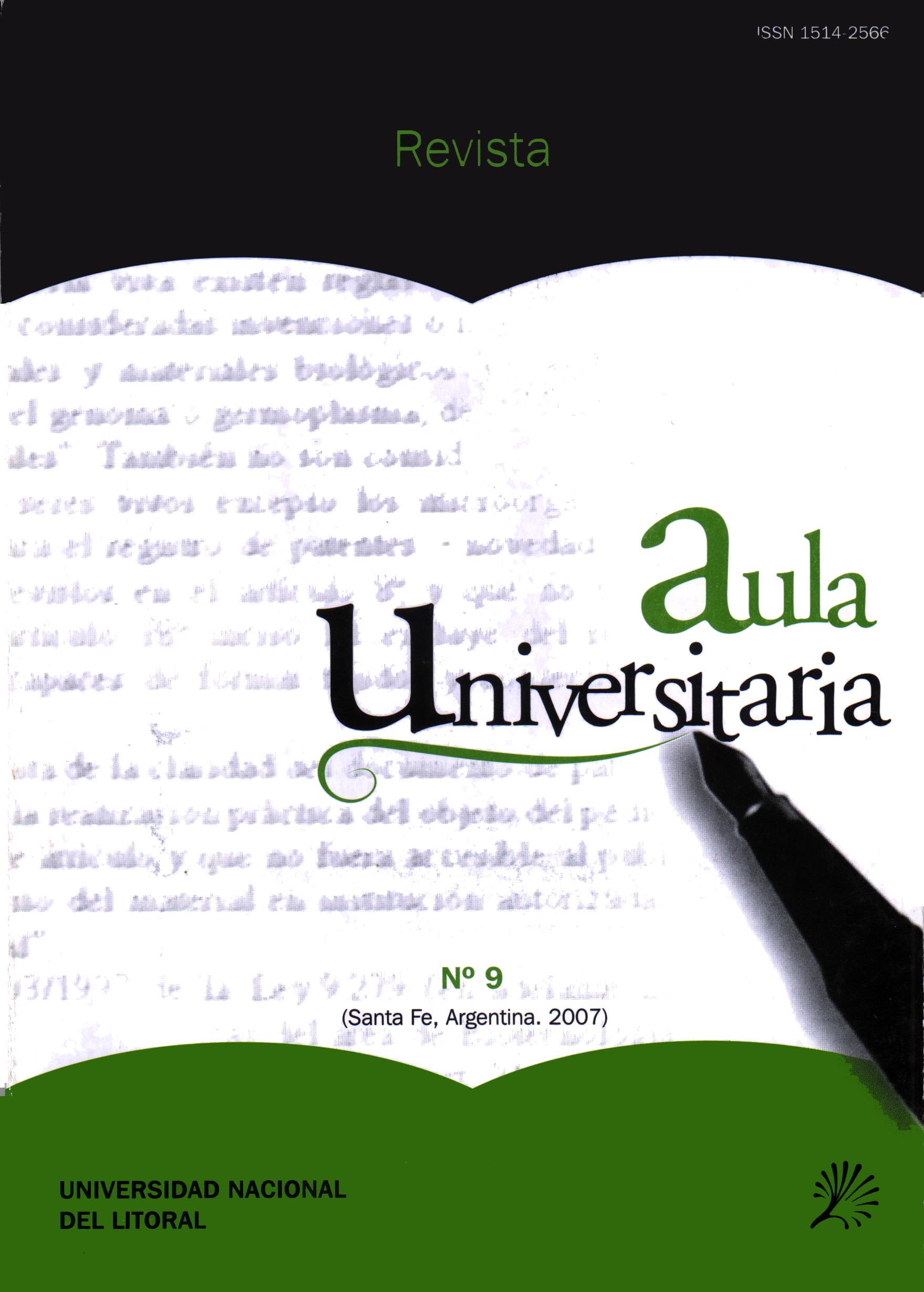					Ver Núm. 9 (2007): Aula Universitaria
				