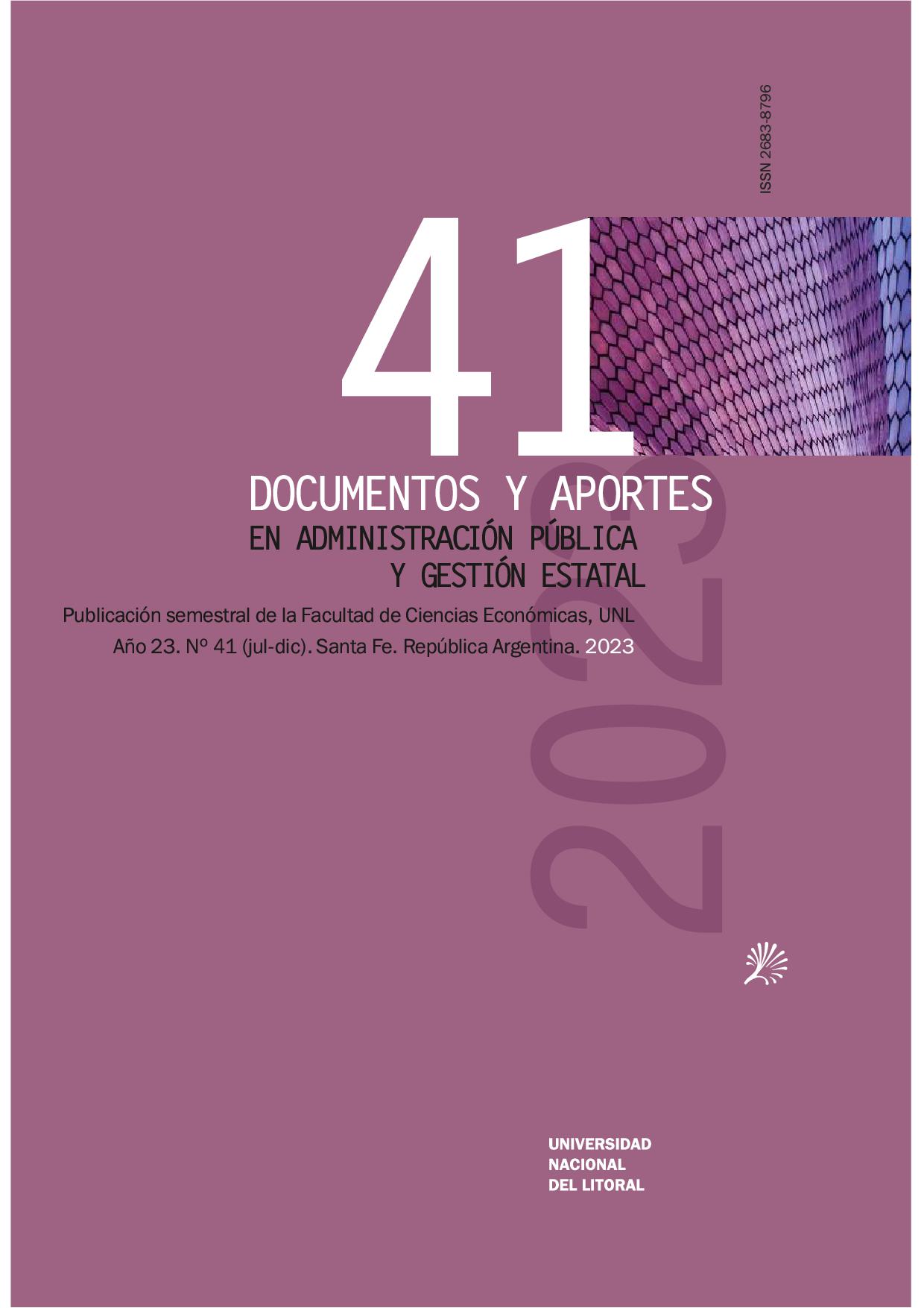 					View No. 41 (2023): Revista Documentos y Aportes en Administración Pública y Gestión Estatal
				