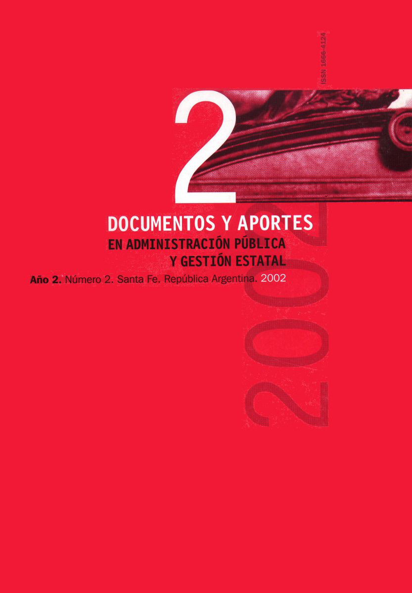 					Visualizar n. 2 (2): Documentos y Aportes en Administración Pública
				