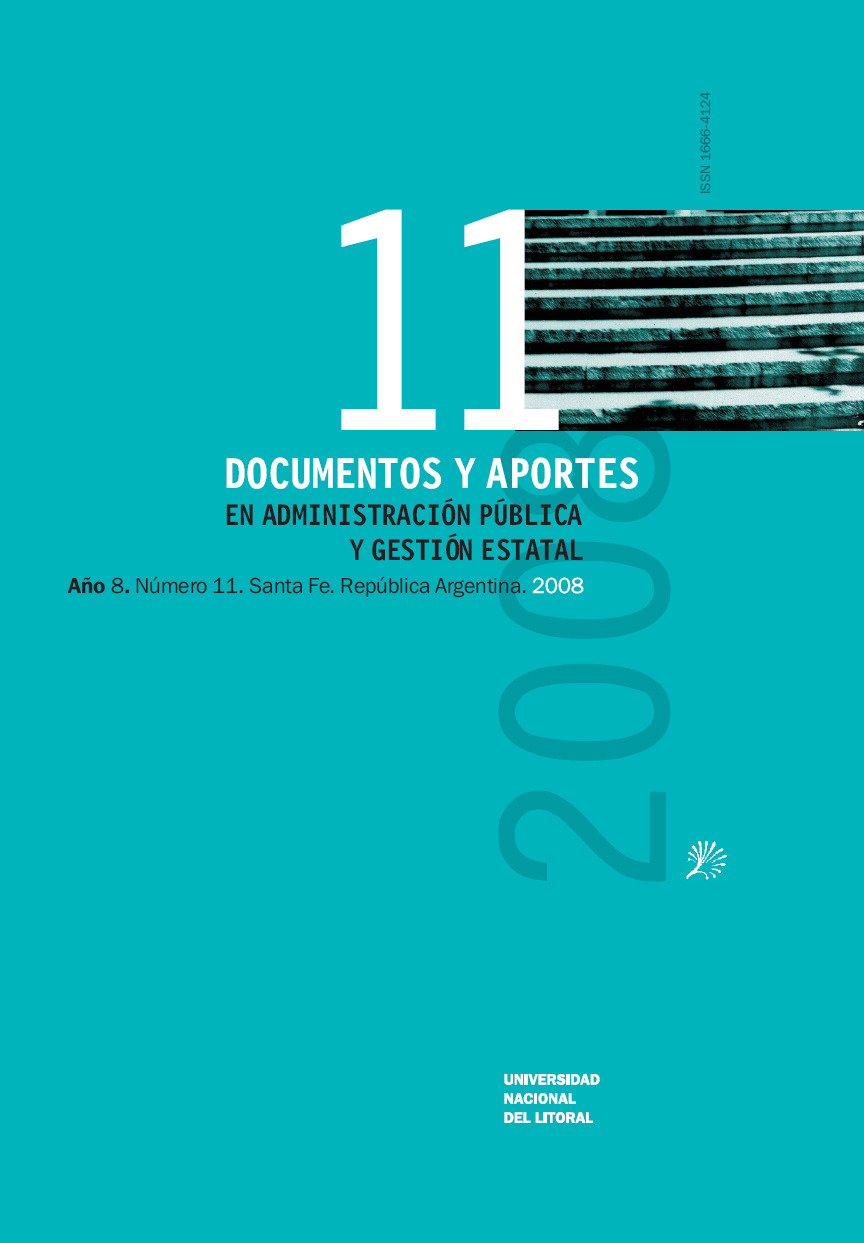 					View No. 11 (8): Documentos y Aportes en Administración Pública
				