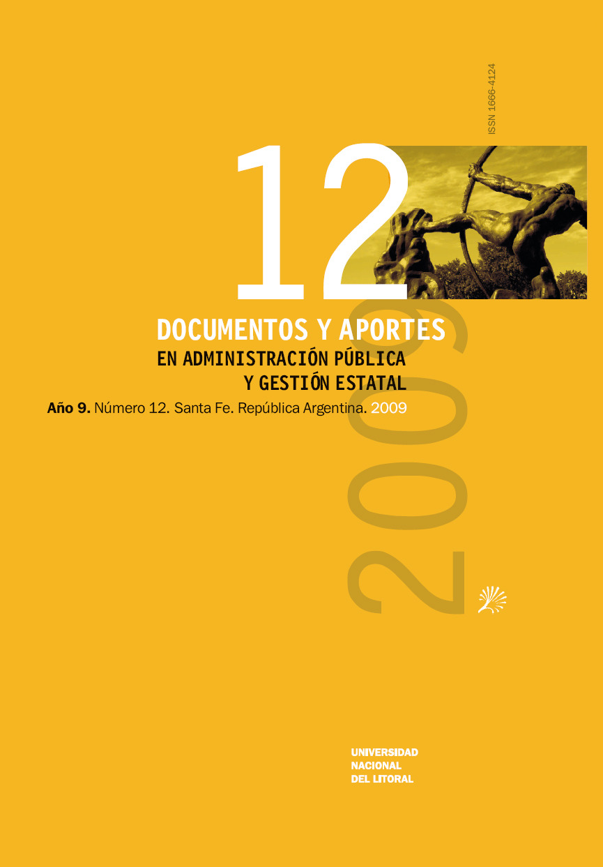 					Ver Núm. 12 (9): Documentos y Aportes en Administración Pública
				
