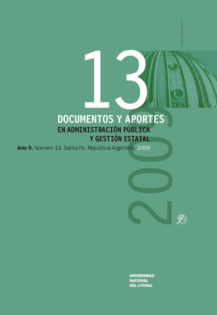 					Ver Núm. 13 (9): Documentos y Aportes en Administración Pública
				
