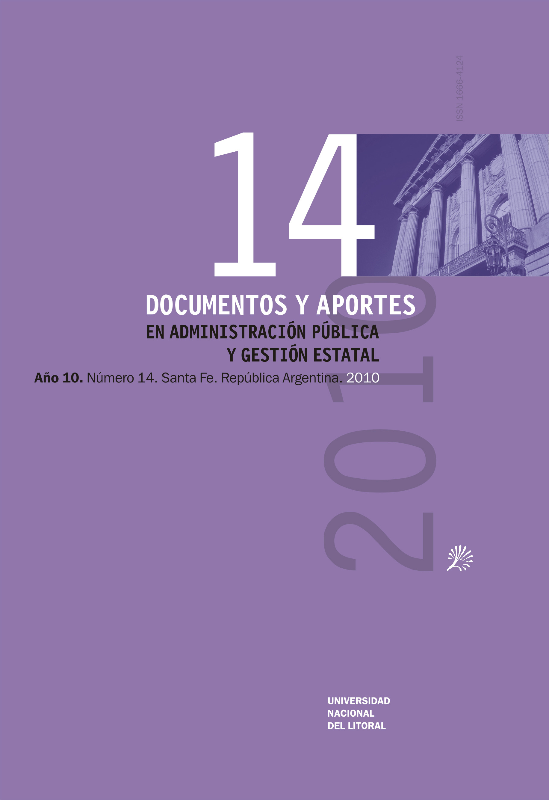 					Ver Núm. 14 (10): Documentos y Aportes en Administración Pública
				