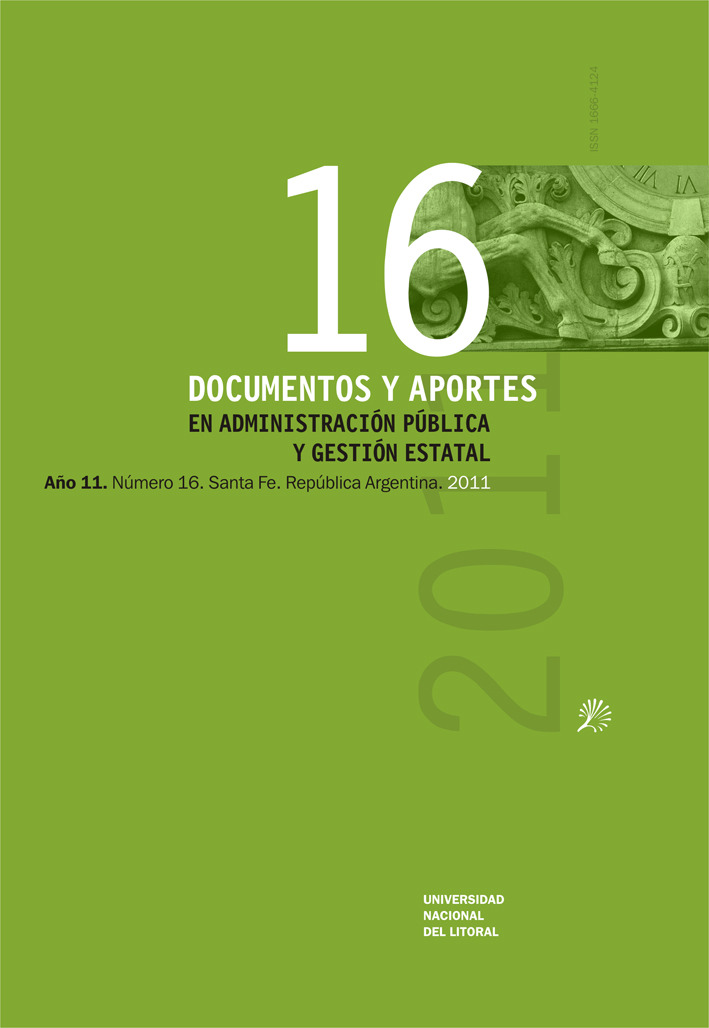 					Ver Núm. 16 (11): Documentos y Aportes en Administración Pública
				