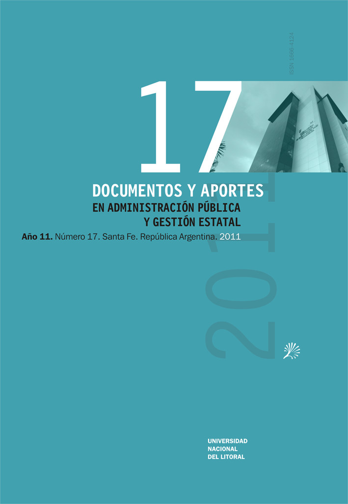 					Ver Núm. 17 (11): Documentos y Aportes en Administración Pública
				