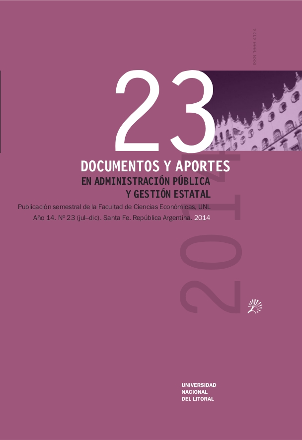 					Ver Núm. 23 (14): Documentos y Aportes en Administración Pública
				