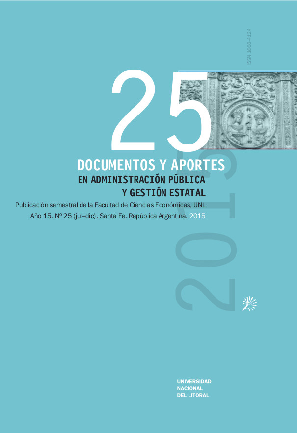 					Visualizar n. 25 (15): Documentos y Aportes en Administración Pública
				