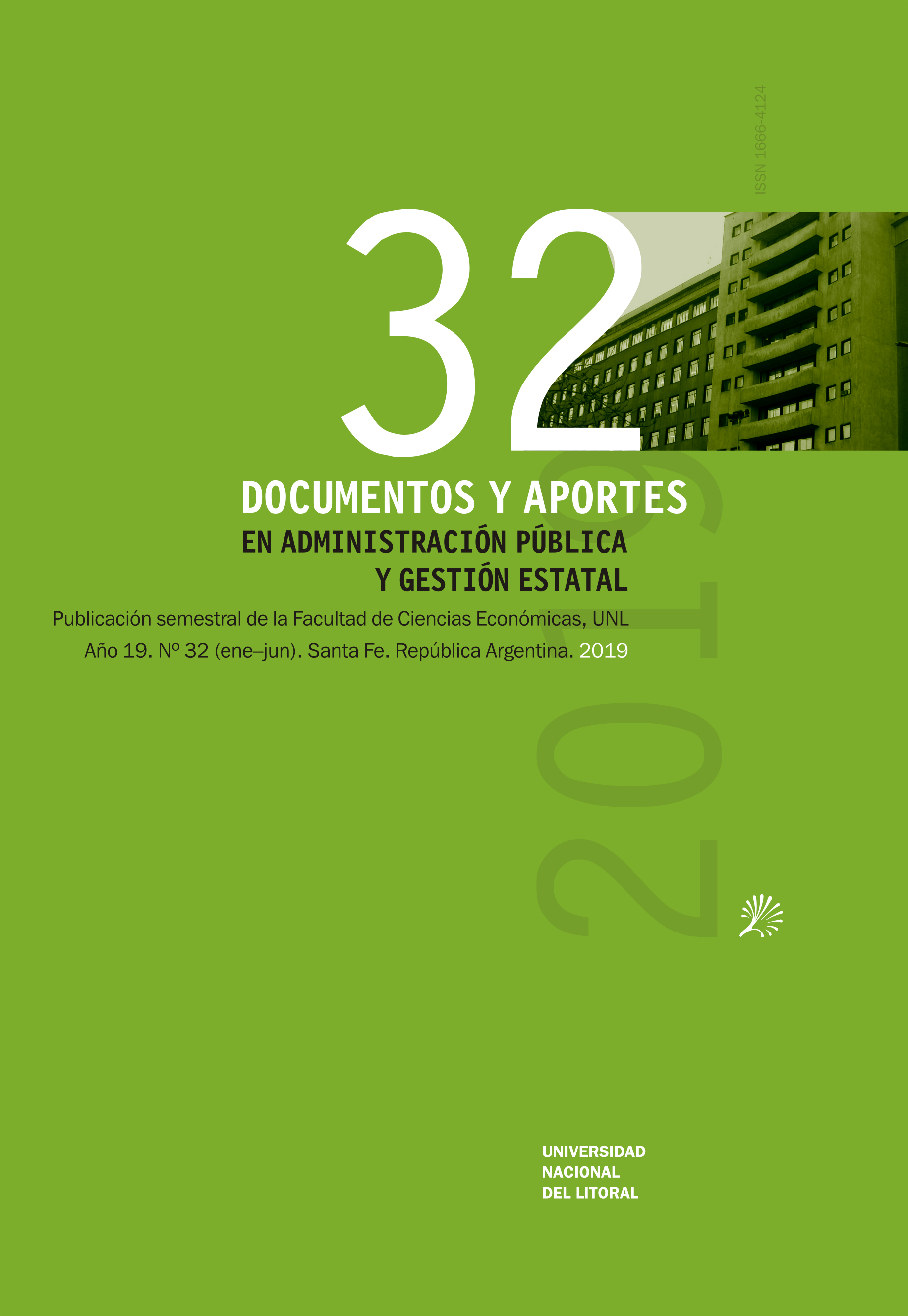 					Ver Vol. 19 Núm. 32 (2019): Documentos y Aportes en Administración Pública y Gestión Estatal
				