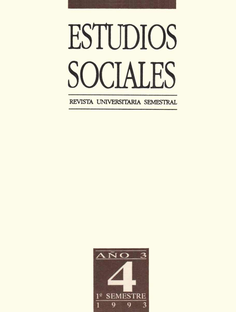 					Ver Vol. 4 Núm. 1 (1993): Estudios Sociales
				