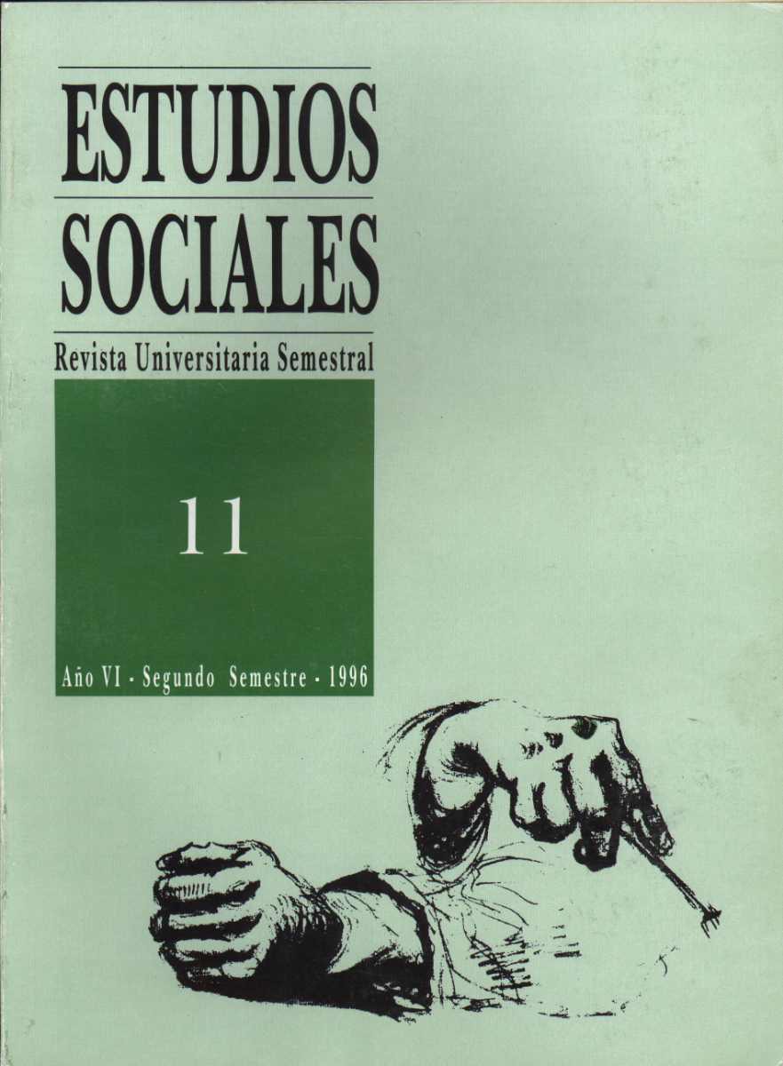 					View Vol. 11 No. 1 (1996): Estudios Sociales
				