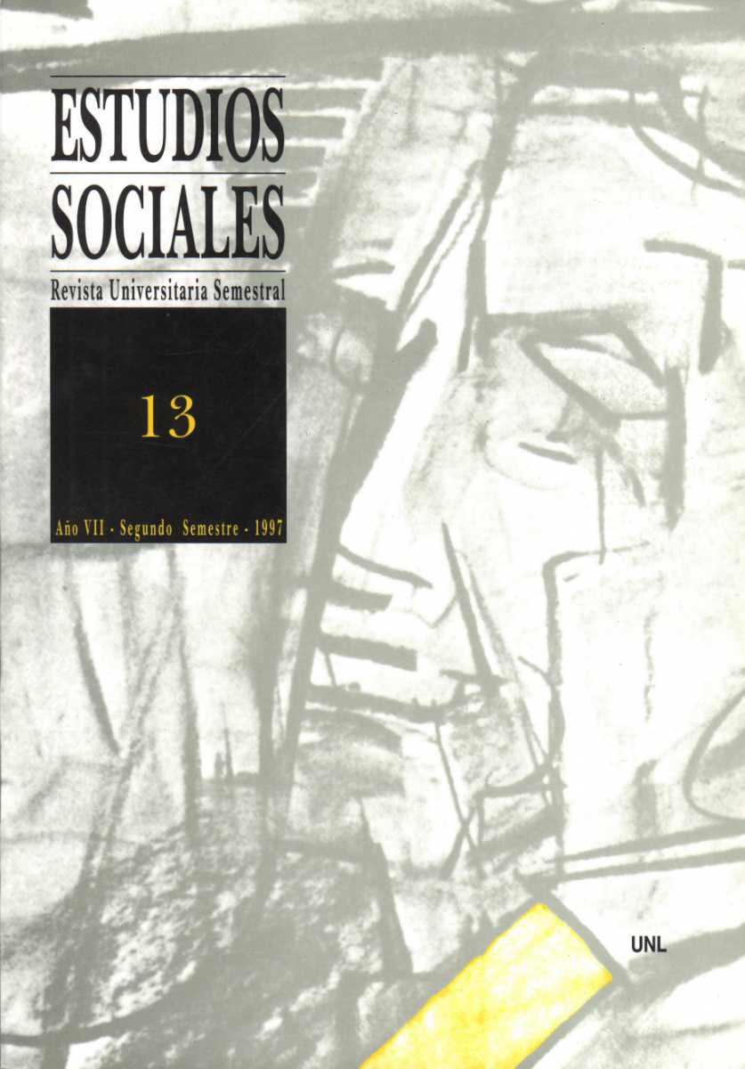 					Ver Vol. 13 Núm. 1 (1997): Estudios Sociales
				