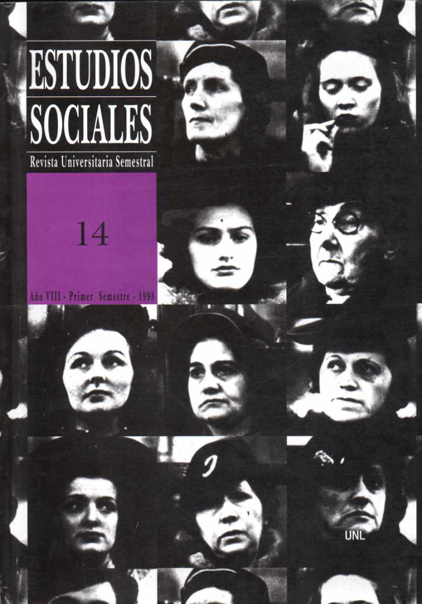 					Ver Vol. 14 Núm. 1 (1998): Estudios Sociales
				