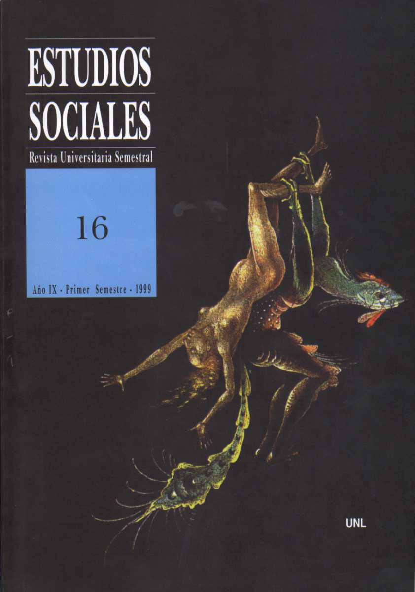 					Ver Vol. 16 Núm. 1 (1999): Estudios Sociales
				