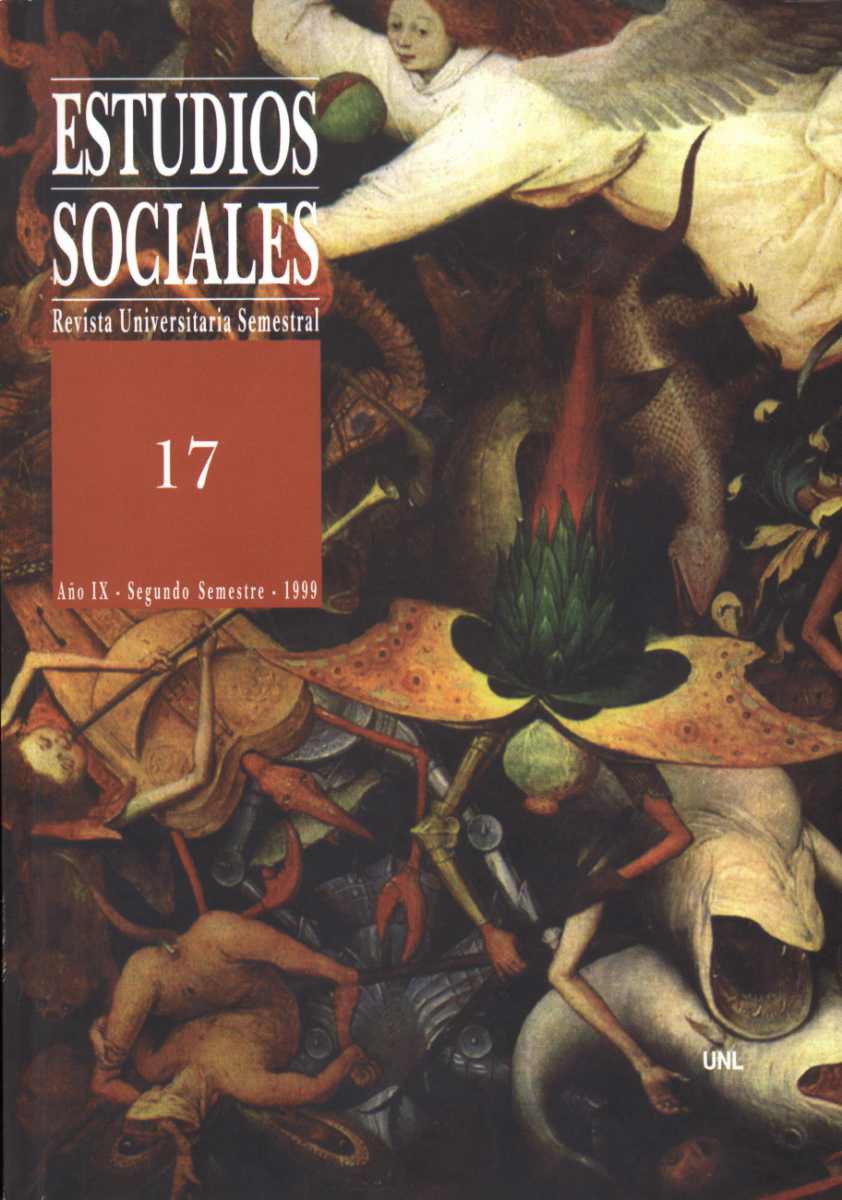 					Ver Vol. 17 Núm. 1 (1999): Estudios Sociales
				