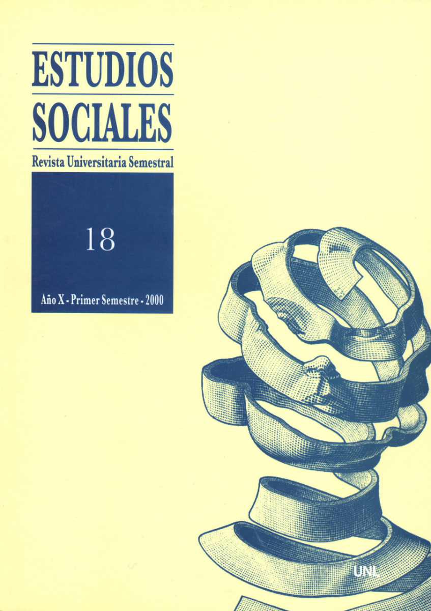 					Ver Vol. 18 Núm. 1 (2000): Estudios Sociales
				