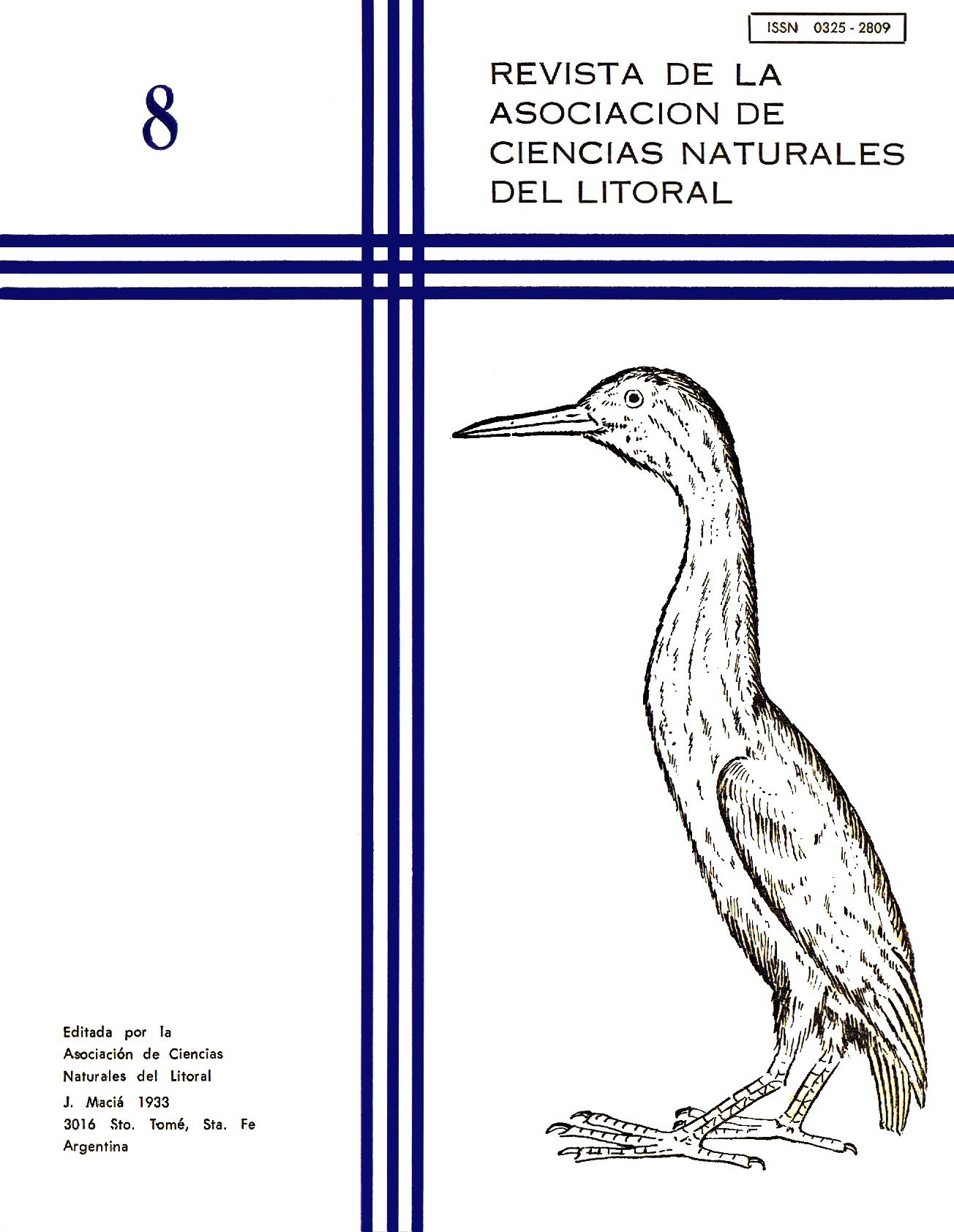 					Ver Vol. 1 Núm. 8 (1977): Natura Neotropicalis
				