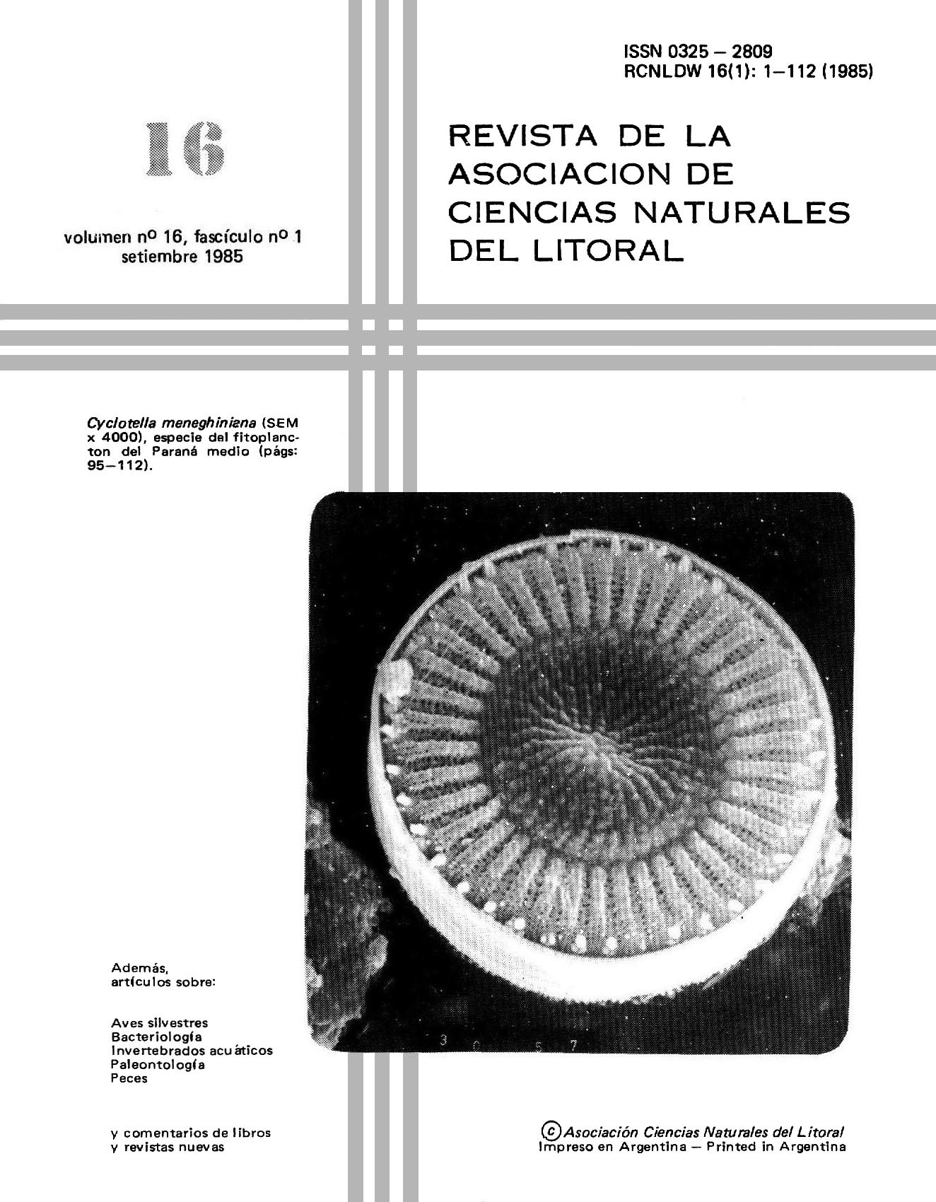 					Ver Vol. 1 Núm. 16 (1985): Natura Neotropicalis
				