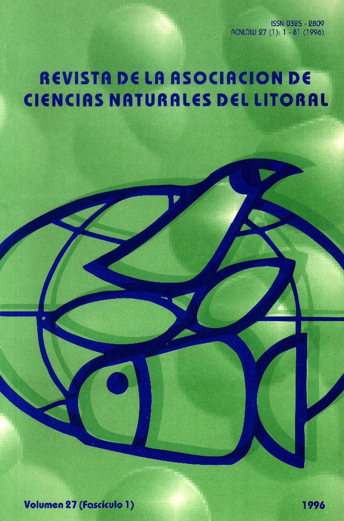 					Ver Vol. 1 Núm. 27 (1996): Natura Neotropicalis
				
