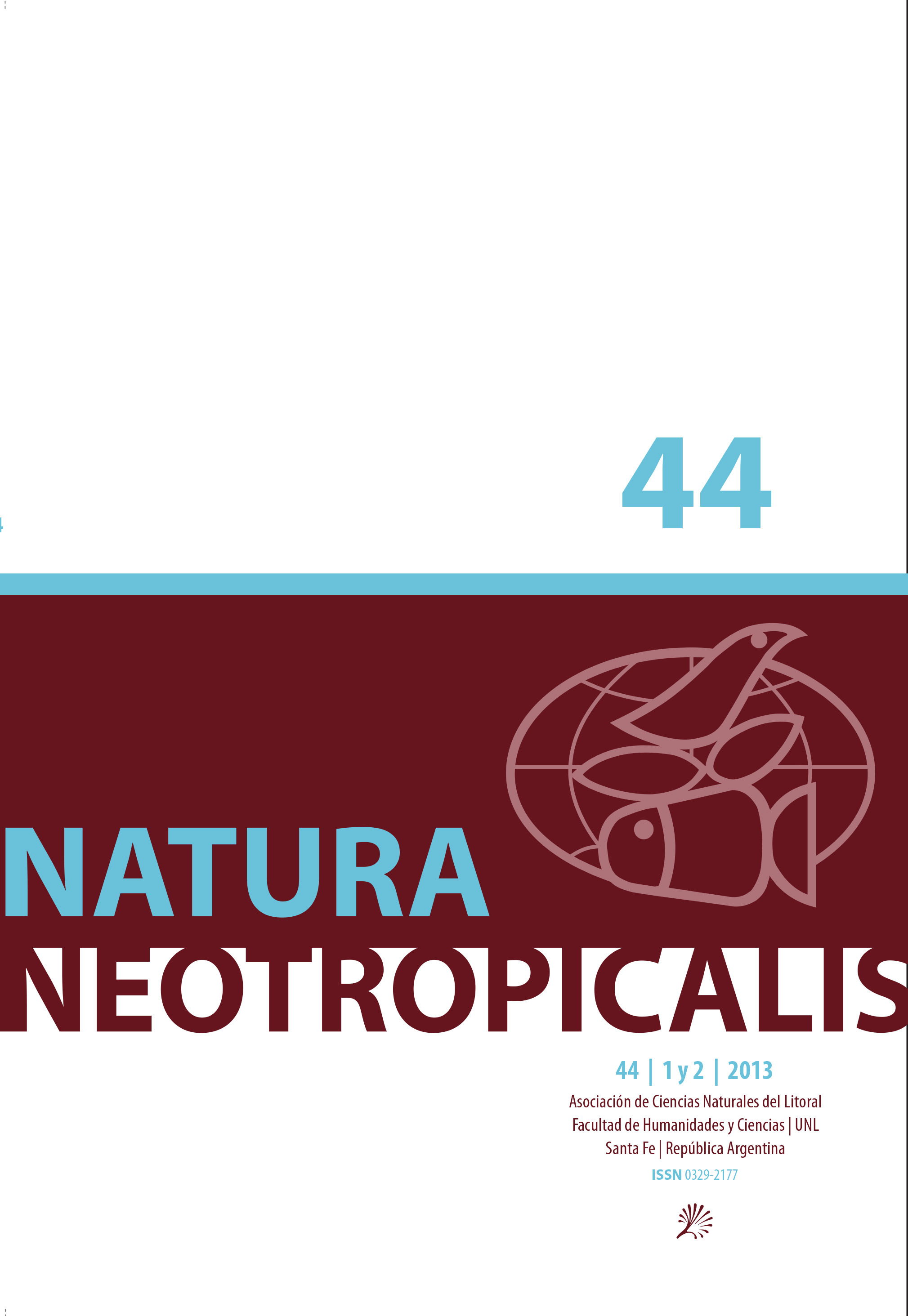 					Ver Vol. 1 Núm. 44 (2013): Natura Neotropicalis
				