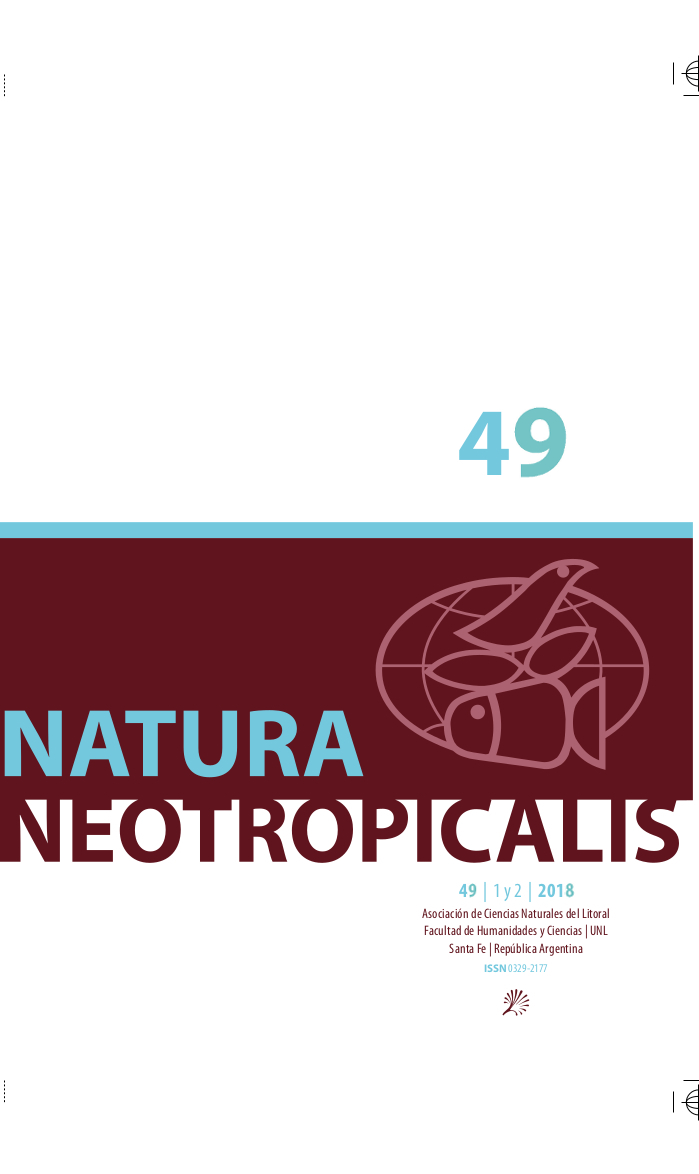 					Ver Vol. 1 Núm. 49 (2018): Natura Neotropicalis
				
