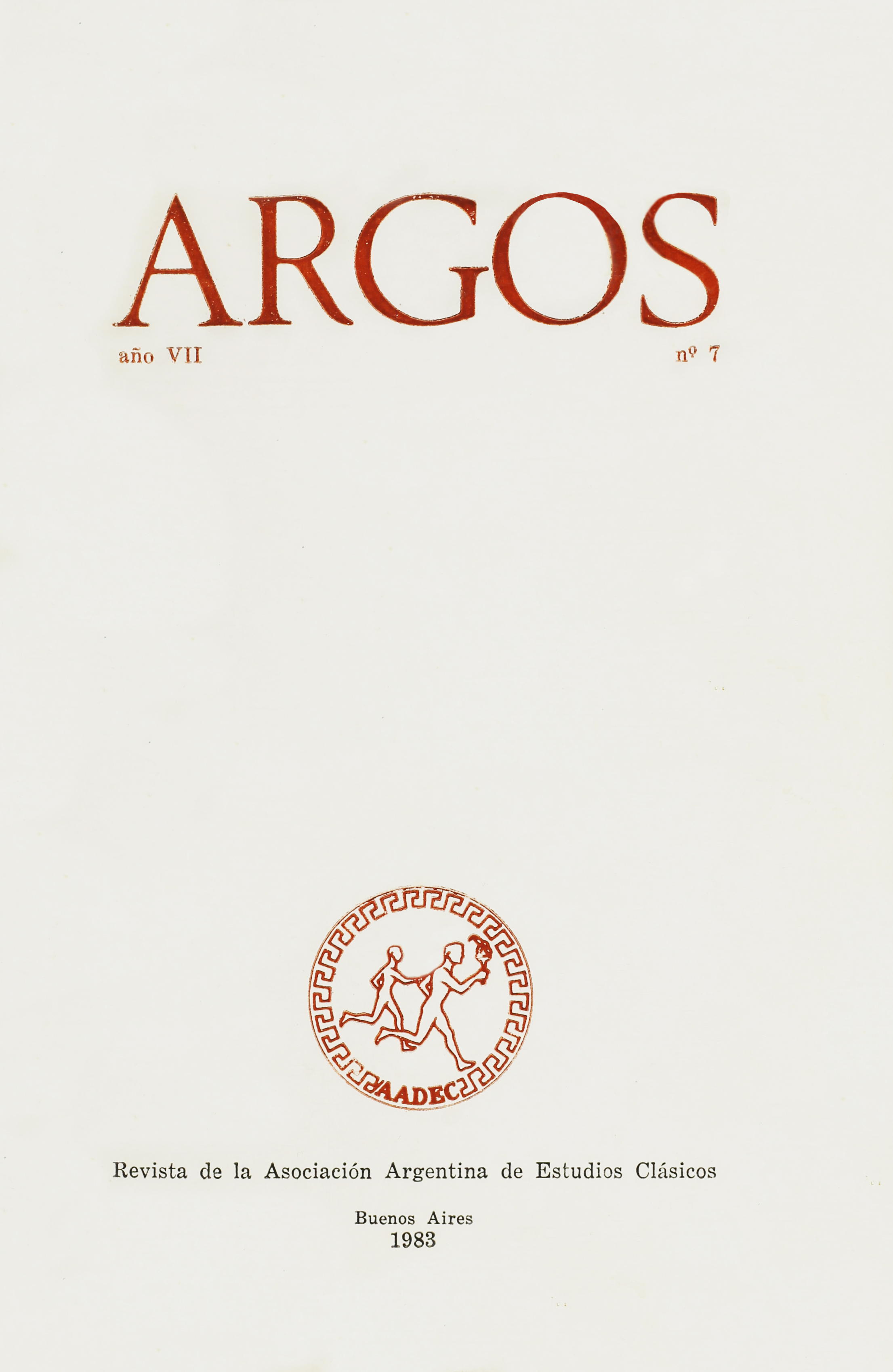 Imagen de tapa de Revista Tópicos Nº 7