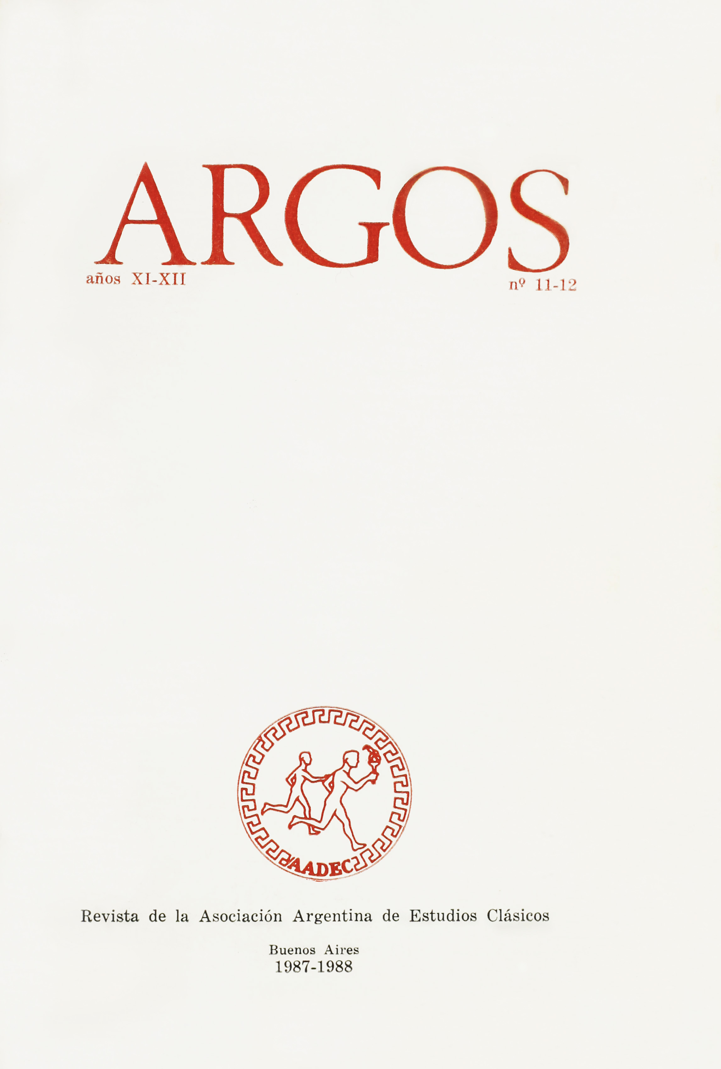 Imagen de tapa de Revista Tópicos Nº 11-12