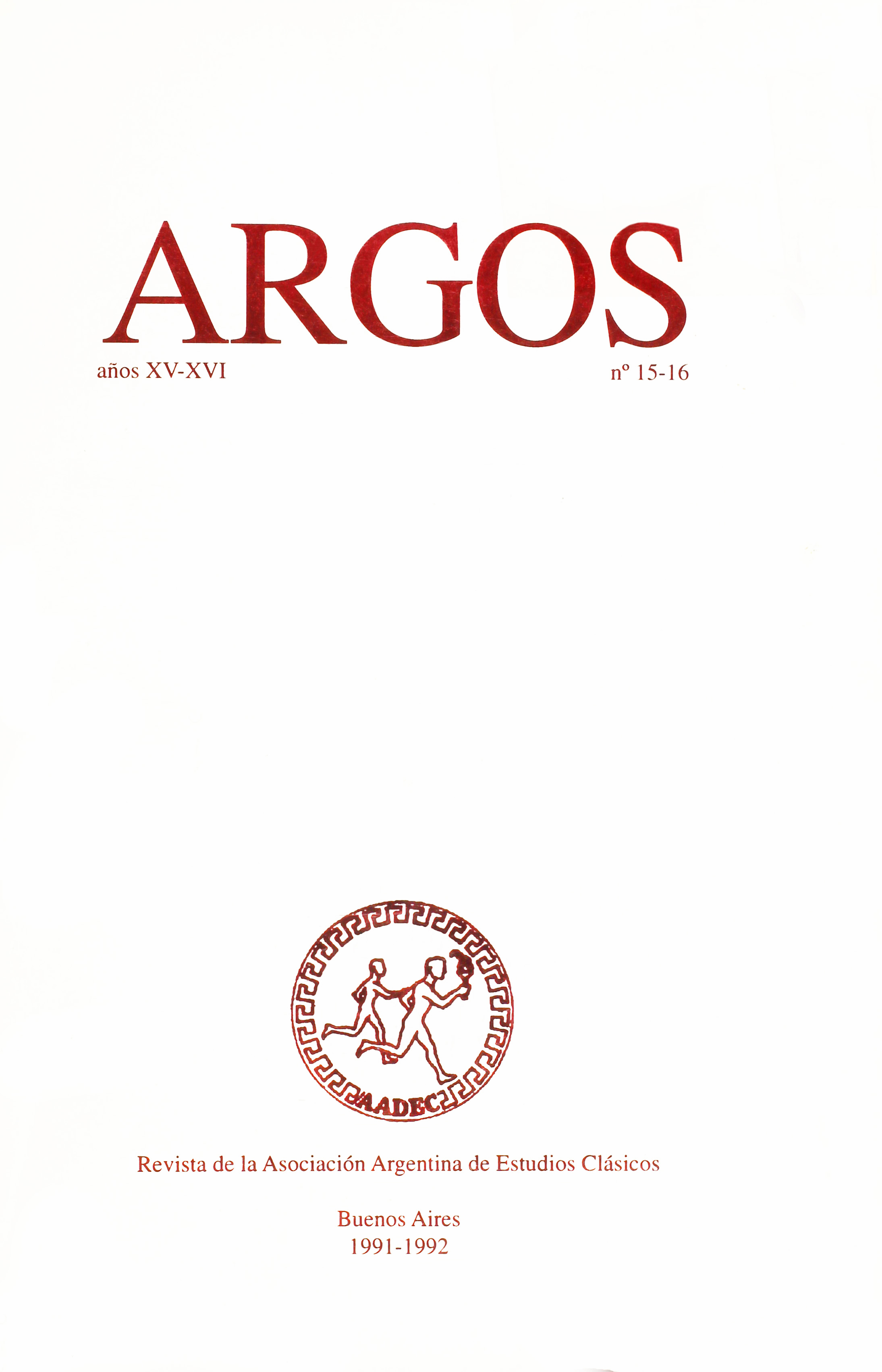 Imagen de tapa de Revista Tópicos Nº 15-16