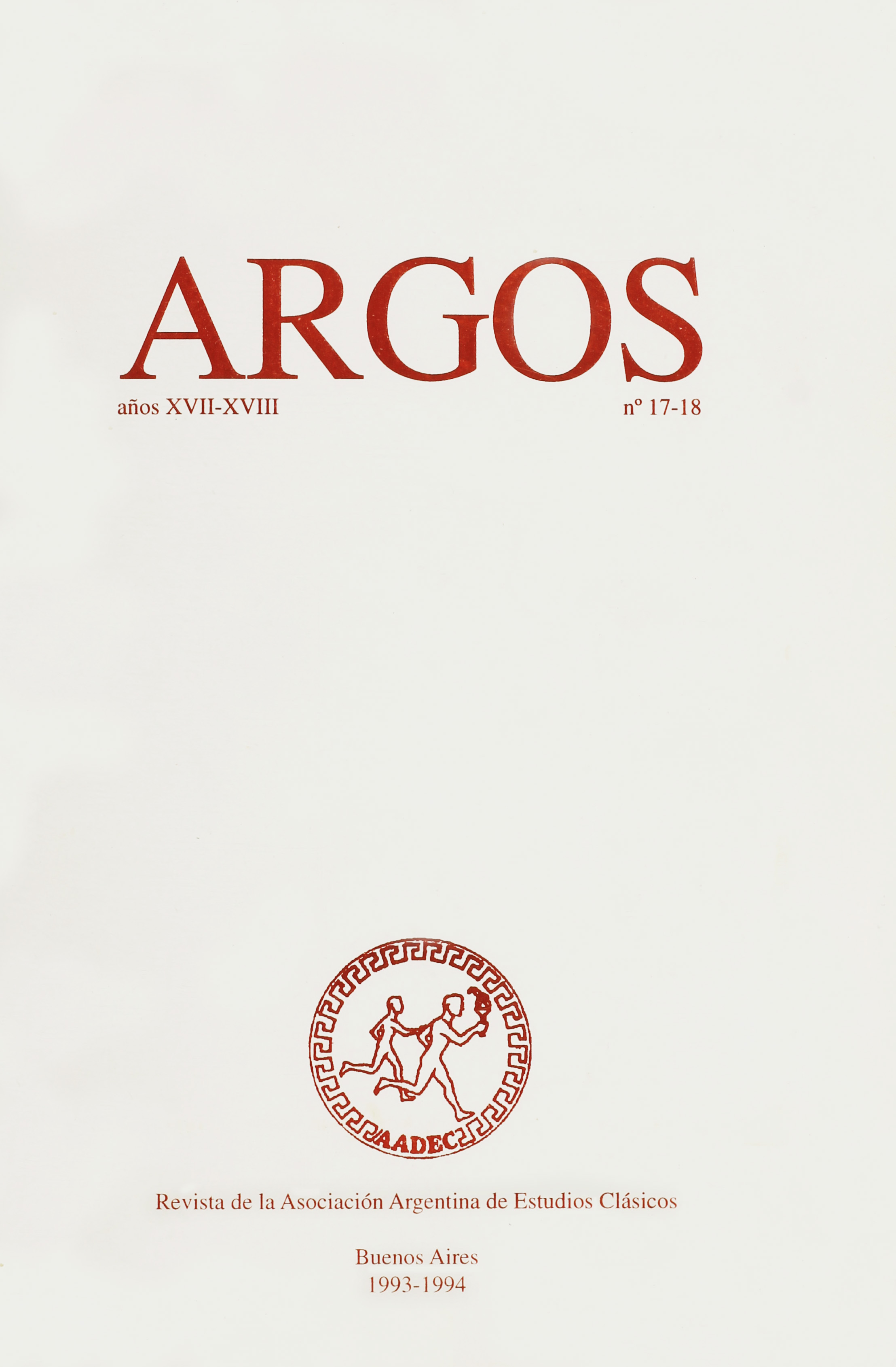 Imagen de tapa de Revista Tópicos Nº 17-18