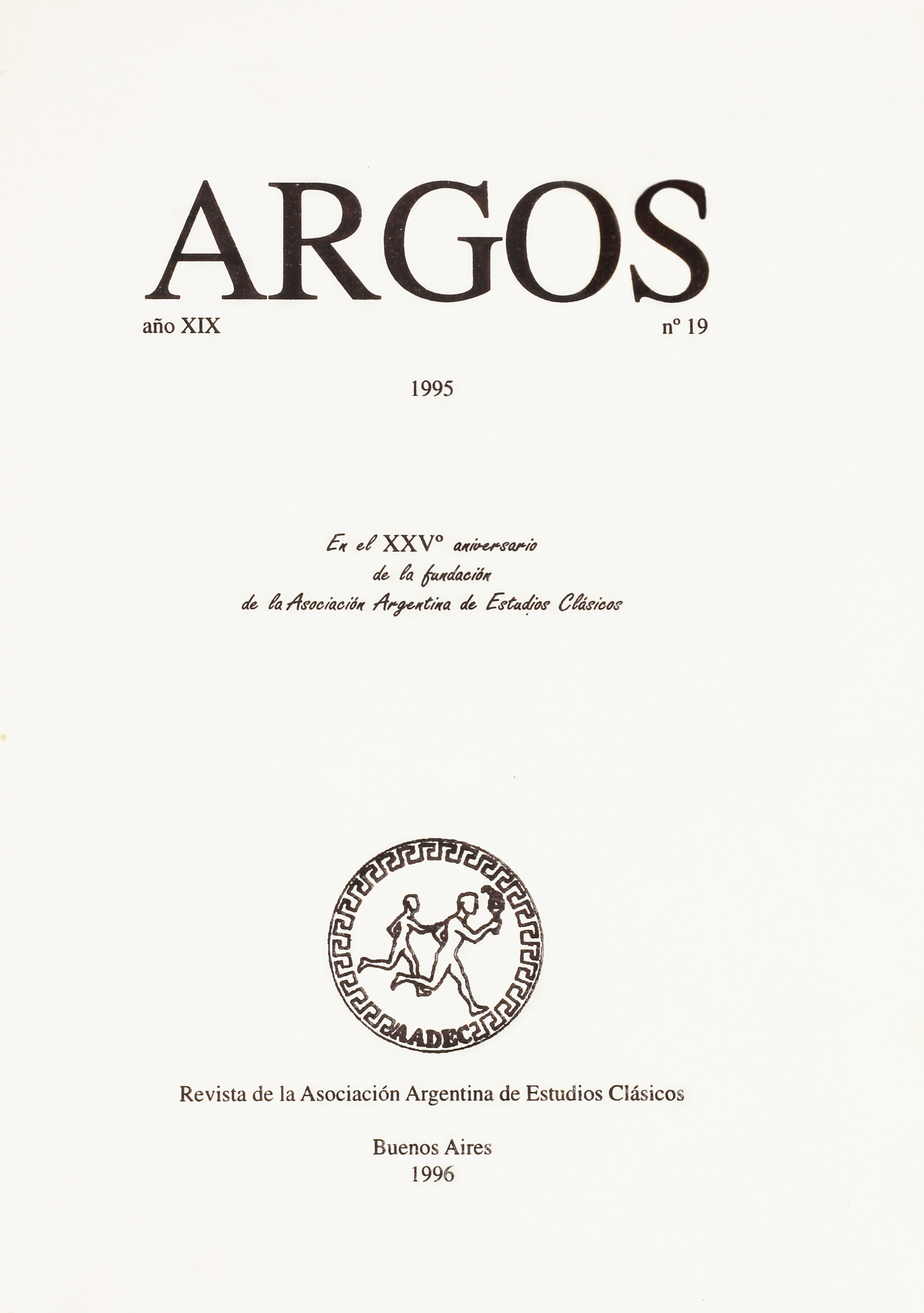 Imagen de tapa de Revista Tópicos Nº 19