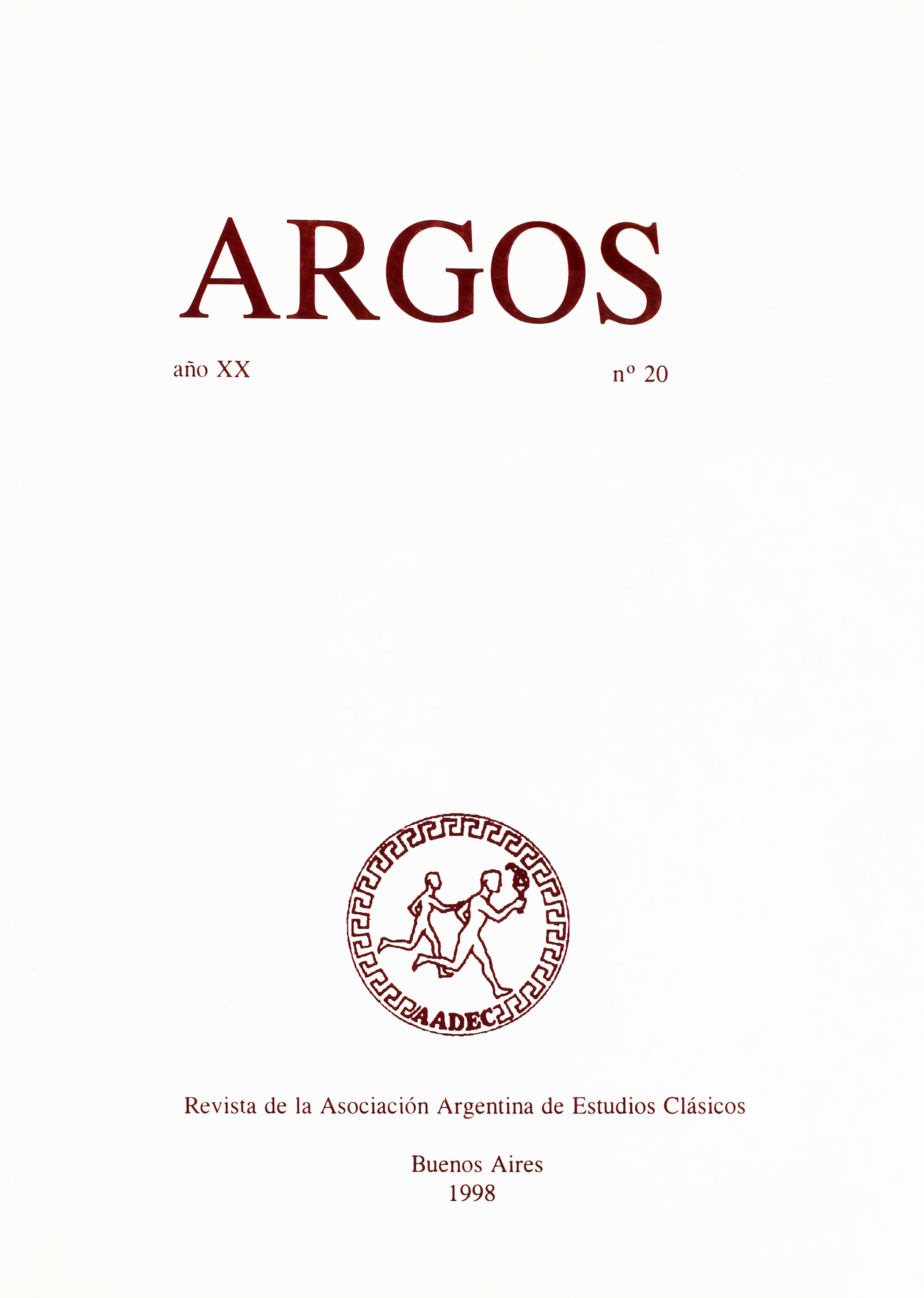 Imagen de tapa de Revista Tópicos Nº 20