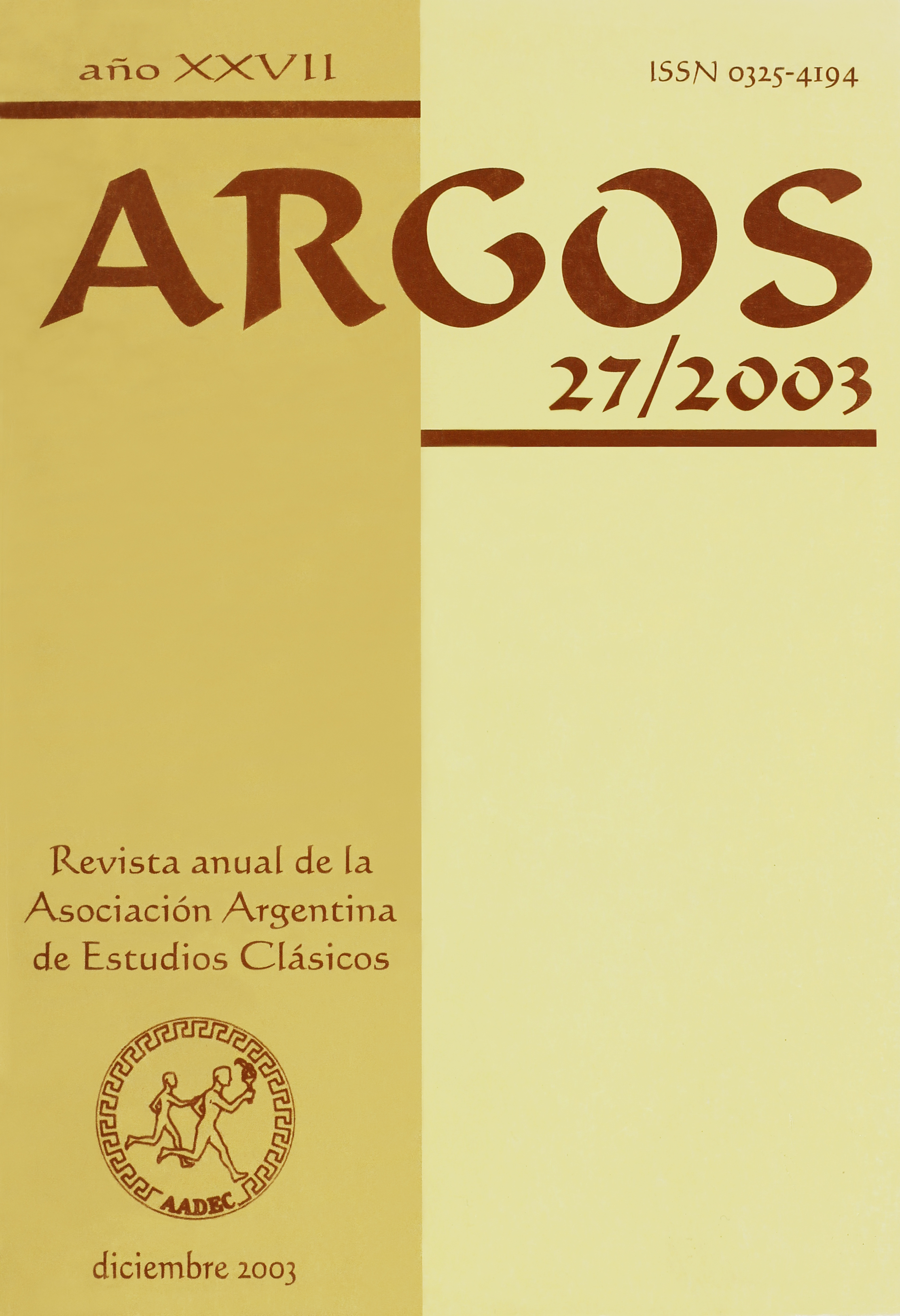 Imagen de tapa de Revista Tópicos Nº 27